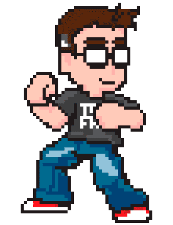 pixel man